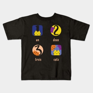 Un Deux Trois Cats Kids T-Shirt